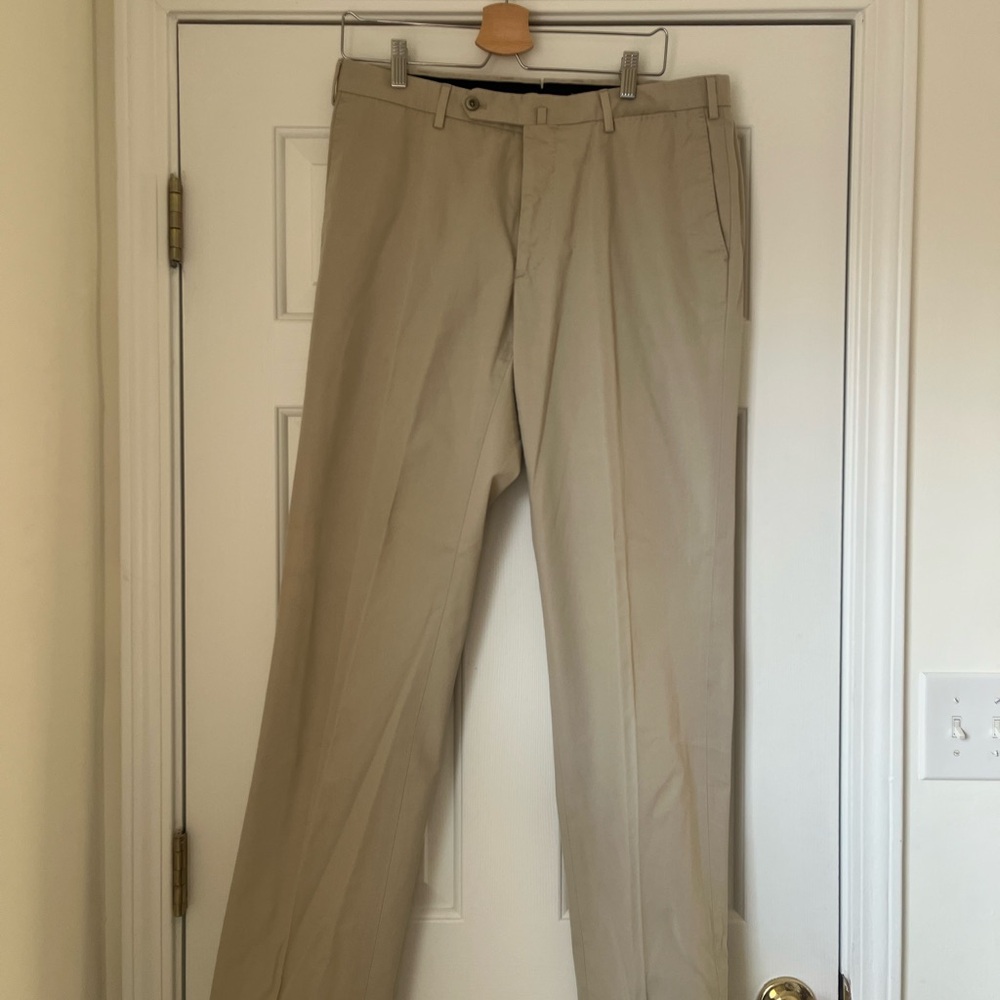 Incotex Slowwear Men's Khaki Chinos